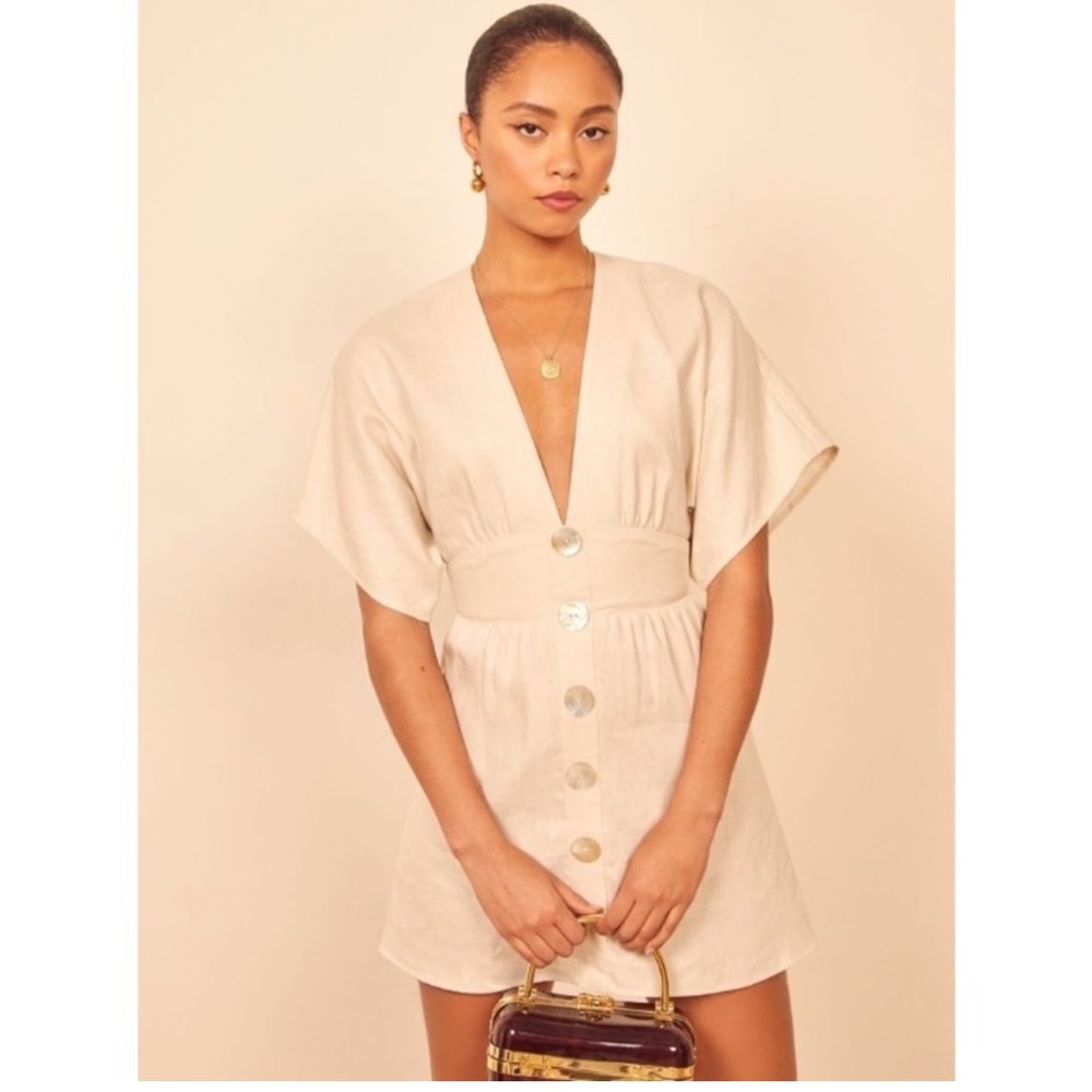 Reformation Ty Linen Dress size 8
